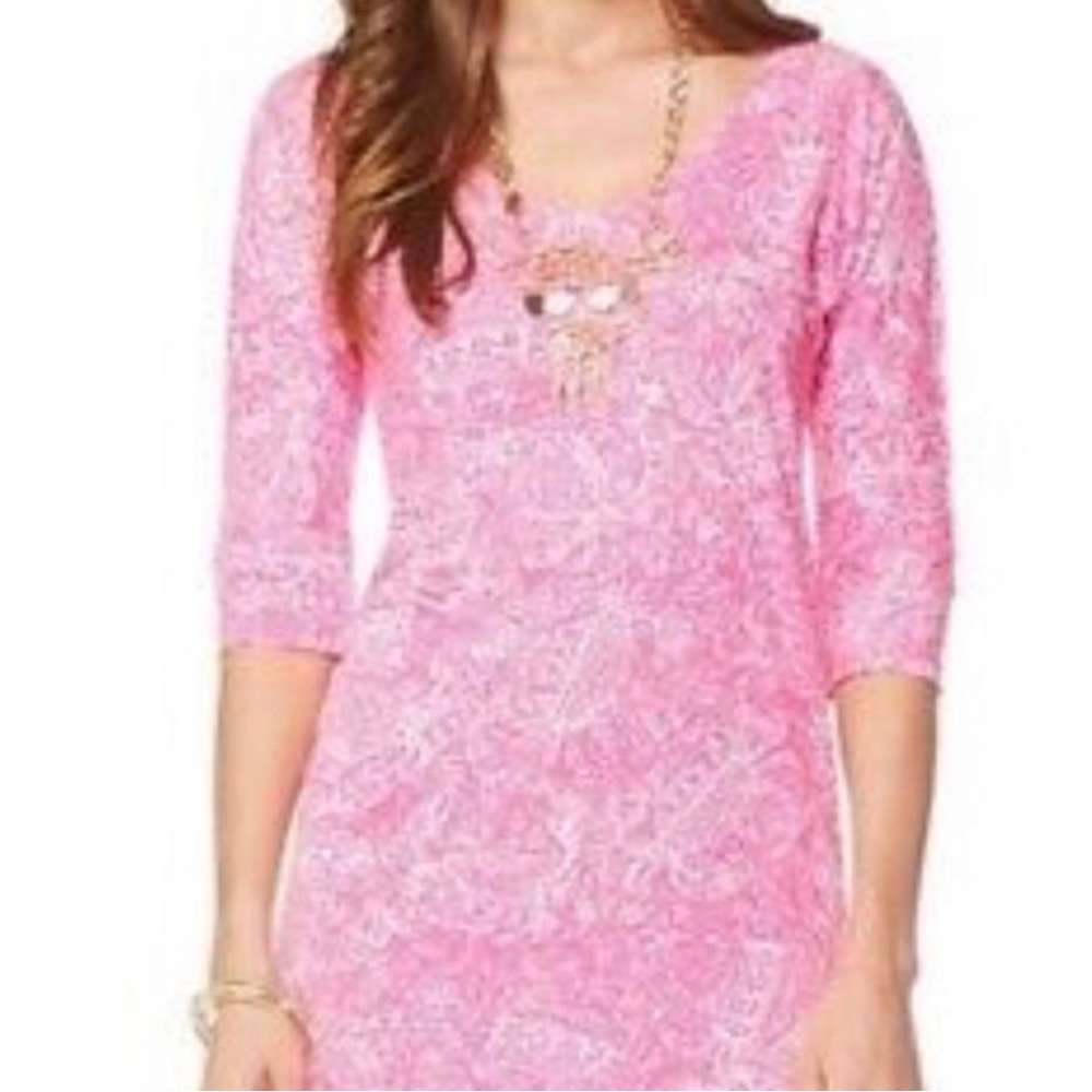 Lilly Pulitzer Pink Printed Shift Dress